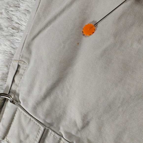 VTG lei Cropped Cargo Pants Juniors 17 Y2K Gorpcore Indie Folk Outdoor Coconut - Picture 6 of 13